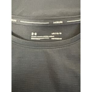 Under Armour Athletic T Shirt Women’s Large Black HeatGear Run‎ Open Back Top